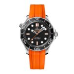 Omega Seamaster Diver 300M Automatic 42mm Mens Watch Orange Rubber  MPN: O21032422001006