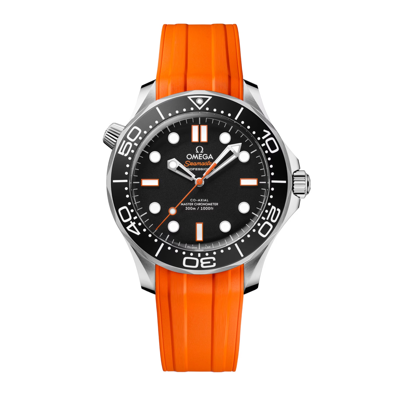 msohm55m40c.jpg Omega Seamaster Diver 300M Automatic 42mm Mens Watch Orange Rubber MPN: O21032422001006 - Image 1
