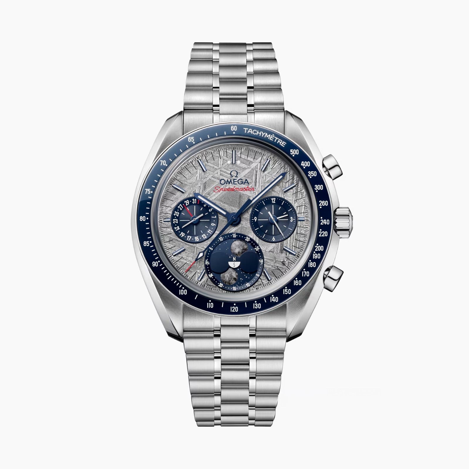 wqch3bylbky.jpg Omega Speedmaster Moonphase 43mm Mens Watch Steel Grey MPN: O30430435206001 - Image 1