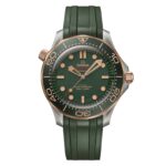 Omega Seamaster Diver 300M 42mm Mens Watch Green Rubber  MPN: O21092422010001