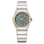 Omega Constellation Moonshine Gold 28mm Ladies Watch Green  MPN: O13125286060001