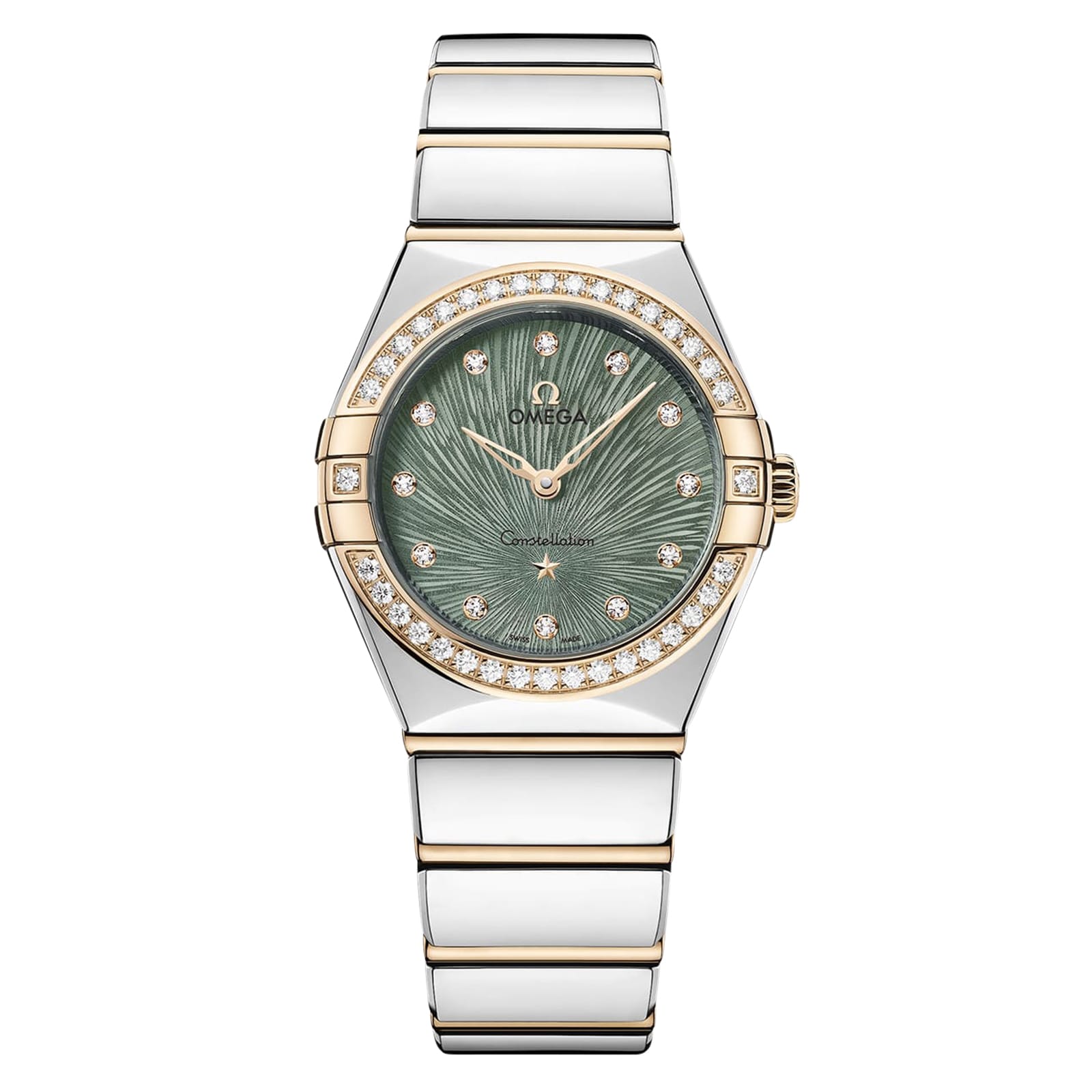 cvlb0fof0nr.jpg Omega Constellation Moonshine Gold 28mm Ladies Watch Green MPN: O13125286060001 - Image 1