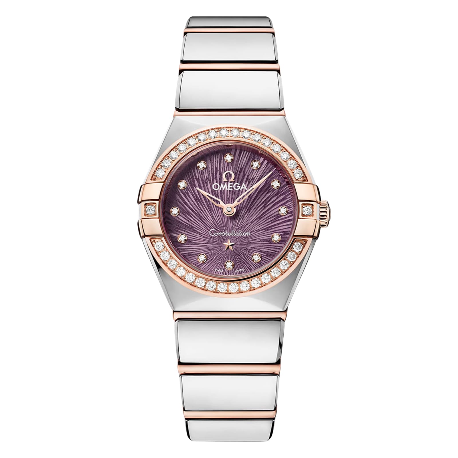ug4gscbaedg.jpg Omega Constellation Sedna Gold 25mm Ladies Watch Purple MPN: O13125256060002 - Image 1