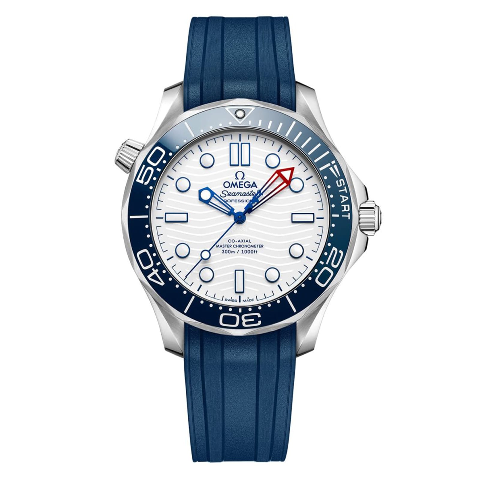 hrs51c0uvtn.jpg Omega Seamaster Diver 300M Americas Cup 42mm Mens Watch White Rubber Strap MPN: O21032422004002 - Image 1