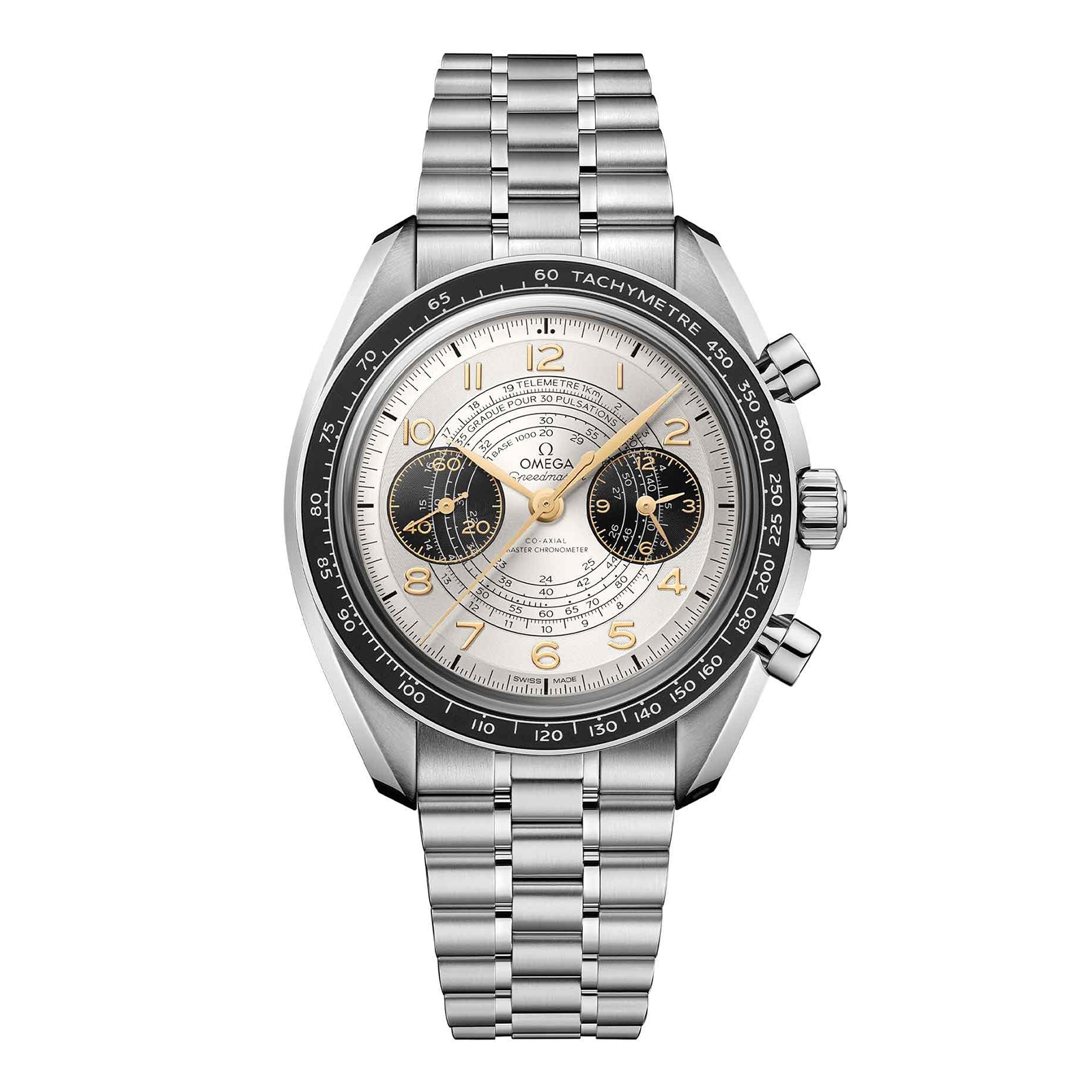us5jm1sp0ck.jpg Omega Speedmaster Chronoscope Paris 2024 Olympics 43mm Mens Watch MPN: O52230435102001 - Image 1