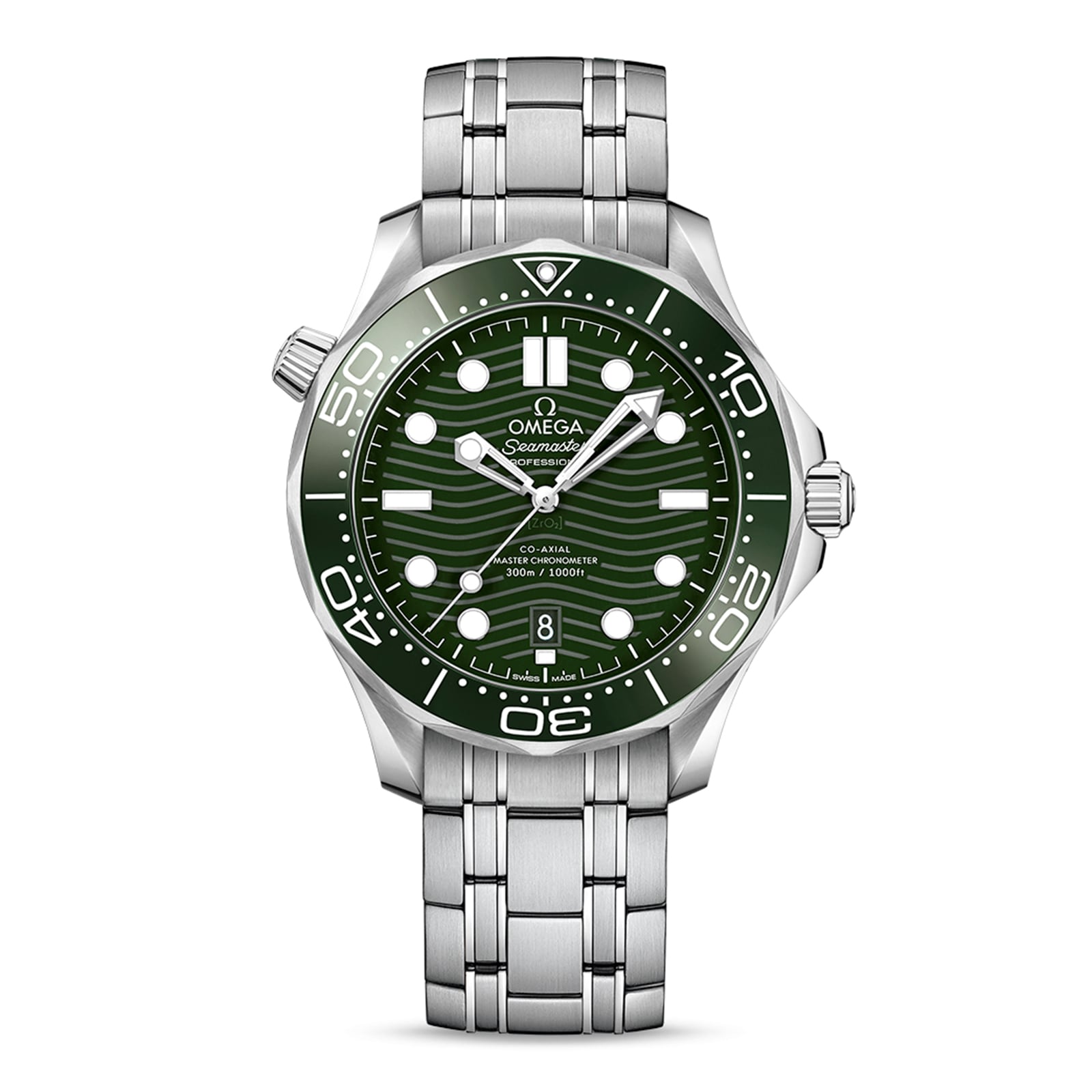 4nvcqm4kdcd.jpg Omega Seamaster Diver 300m Co-Axial Master Chronometer 42mm Mens Watch Green MPN: O21030422010001 - Image 1