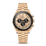 Omega Speedmaster Moonwatch Professional Co-Axial Master Chronometer Chronograph 42mm Mens Watch Gold  MPN: O31060425099002