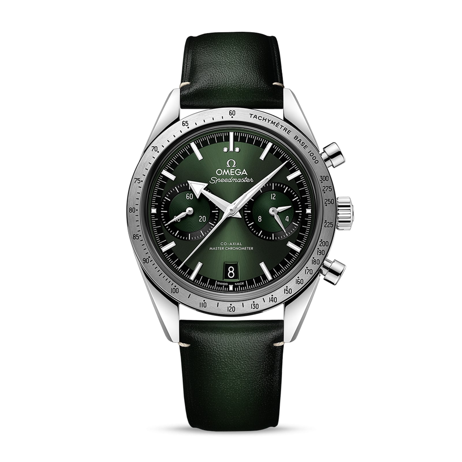 jkcf5c2q4ld.jpg Omega Speedmaster 57 Co-Axial Master Chronometer Chronograph 40.5mm Mens Watch Green MPN: O33212415110001 - Image 1