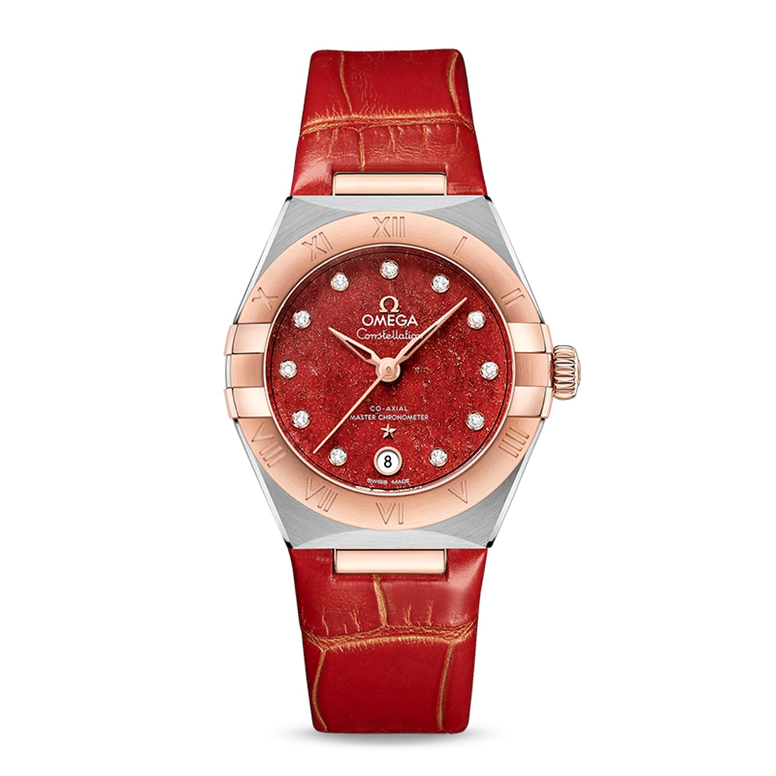 vcgzaieeeph.jpg Omega Constellation Co-Axial Master Chronometer 29mm Ladies Watch Red MPN: O13123292099002 - Image 1