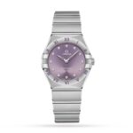 Omega Constellation Co-Axial 28mm Ladies Watch Purple  MPN: O13110286060002