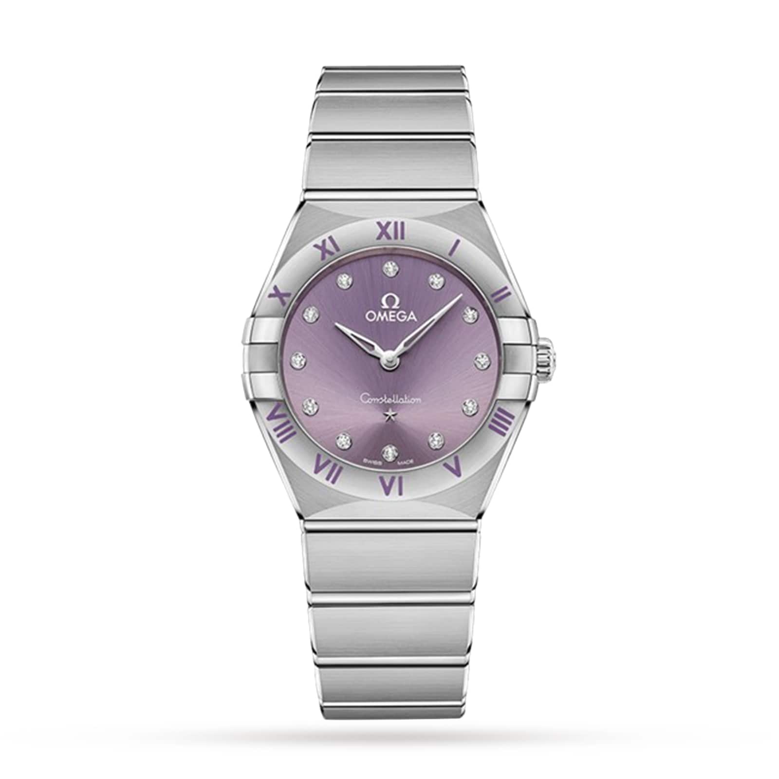 0ralldr3fzh.jpg Omega Constellation Co-Axial 28mm Ladies Watch Purple MPN: O13110286060002 - Image 1
