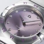Omega Constellation Co-Axial 28mm Ladies Watch Purple  MPN: O13110286060002 - Image 8