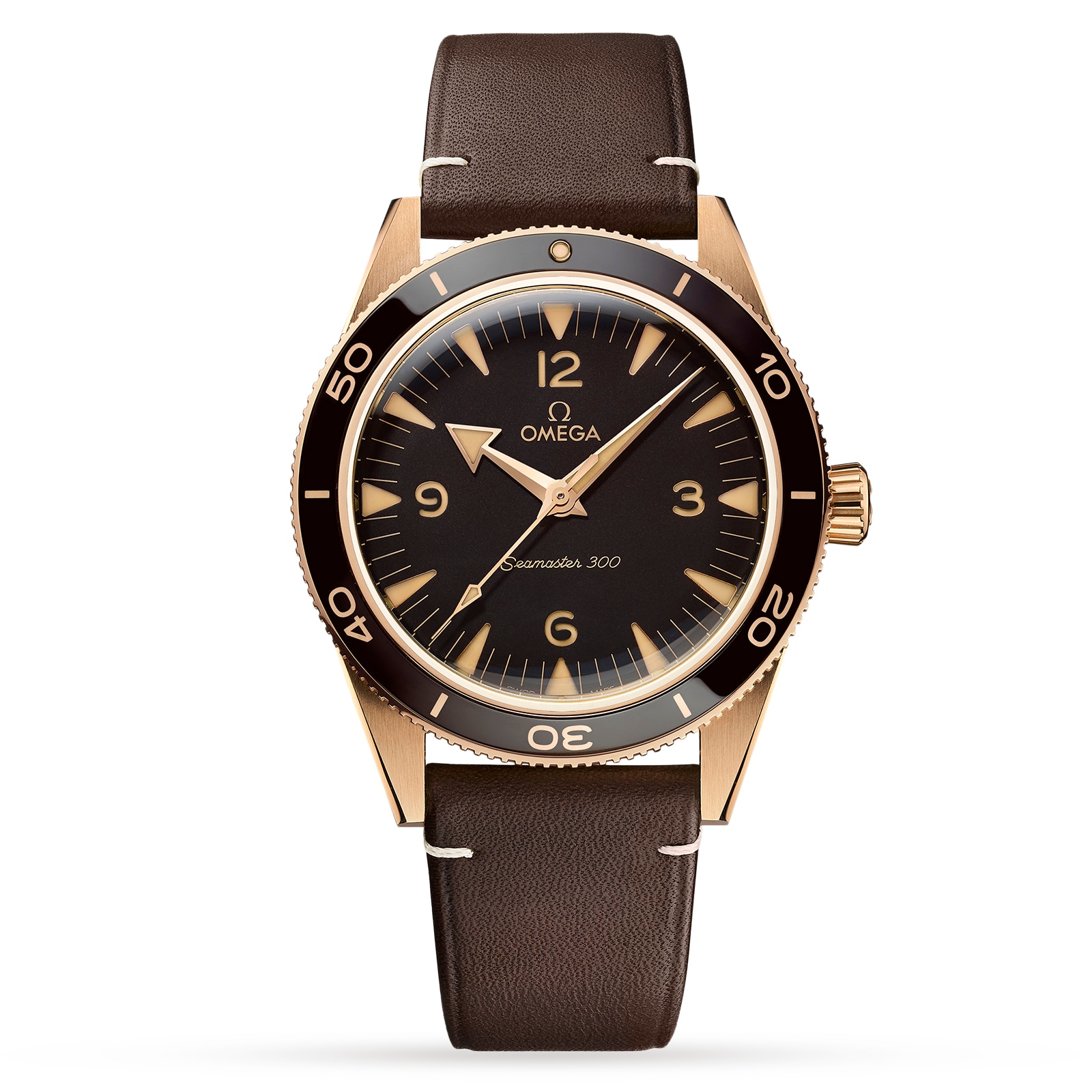 ednxdlhbsei.jpg Omega Seamaster 300 Co-Axial Master Chronometer 41mm Bronze Gold MPN: O23492412110001 - Image 1