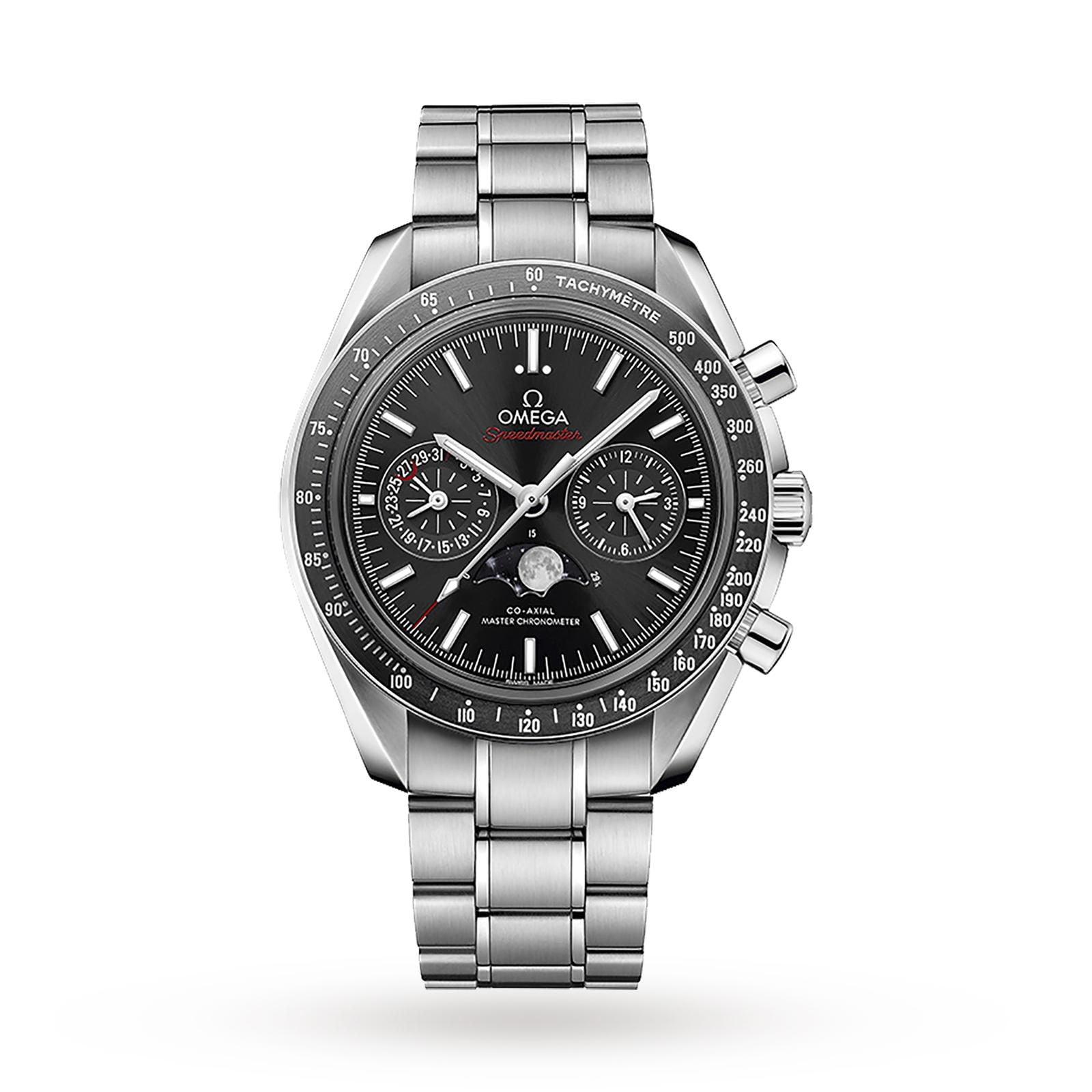 v1as0uz1l1z.jpg Omega Speedmaster Mens 44.25mm Co-Axial Automatic Moonphase Watch MPN: O30430445201001 - Image 1
