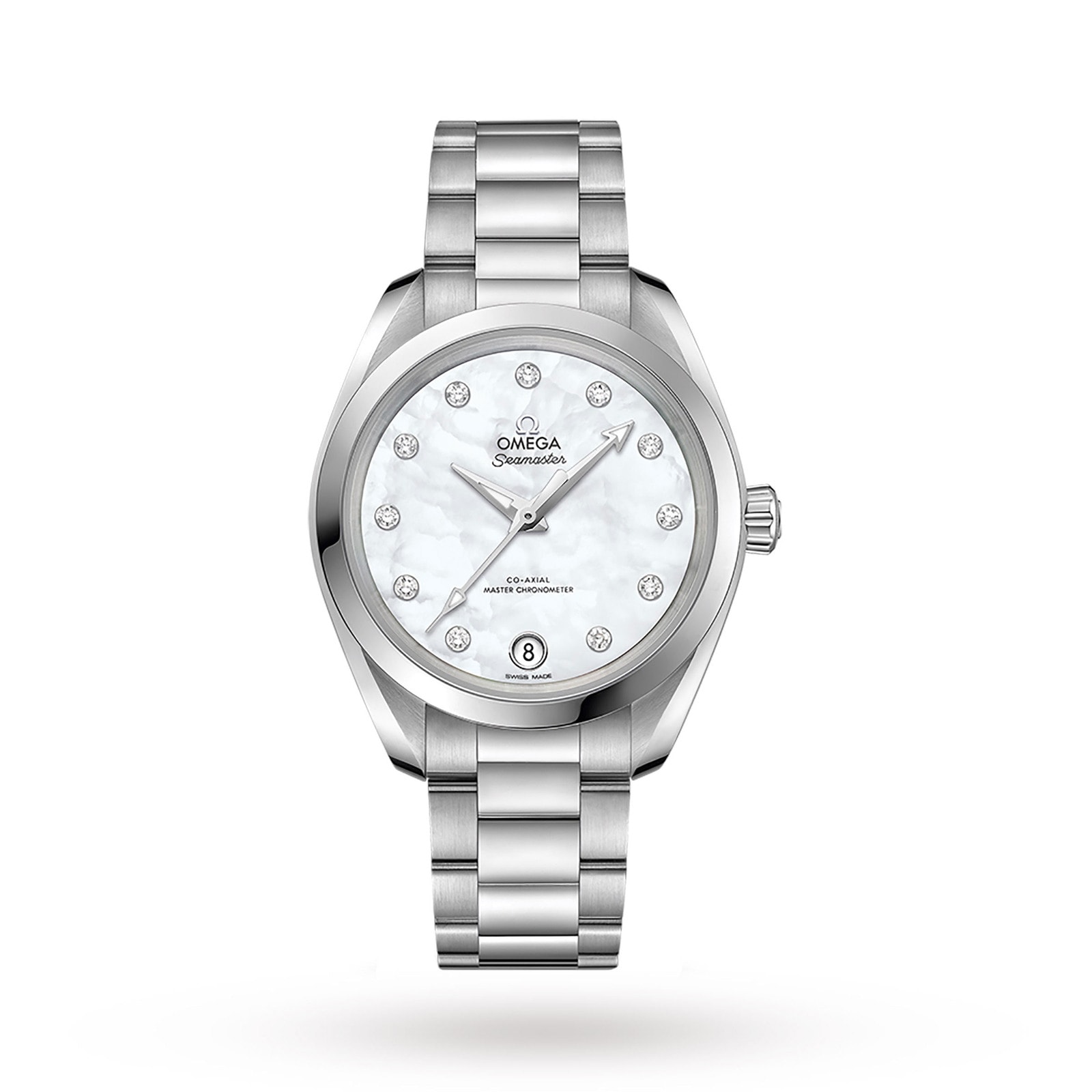 0zqc3xbqrvi.jpg Omega Seamaster Aqua Terra 150M Ladies 34mm Automatic Co-Axial Diamond Dot Watch MPN: O22010342055001 - Image 1