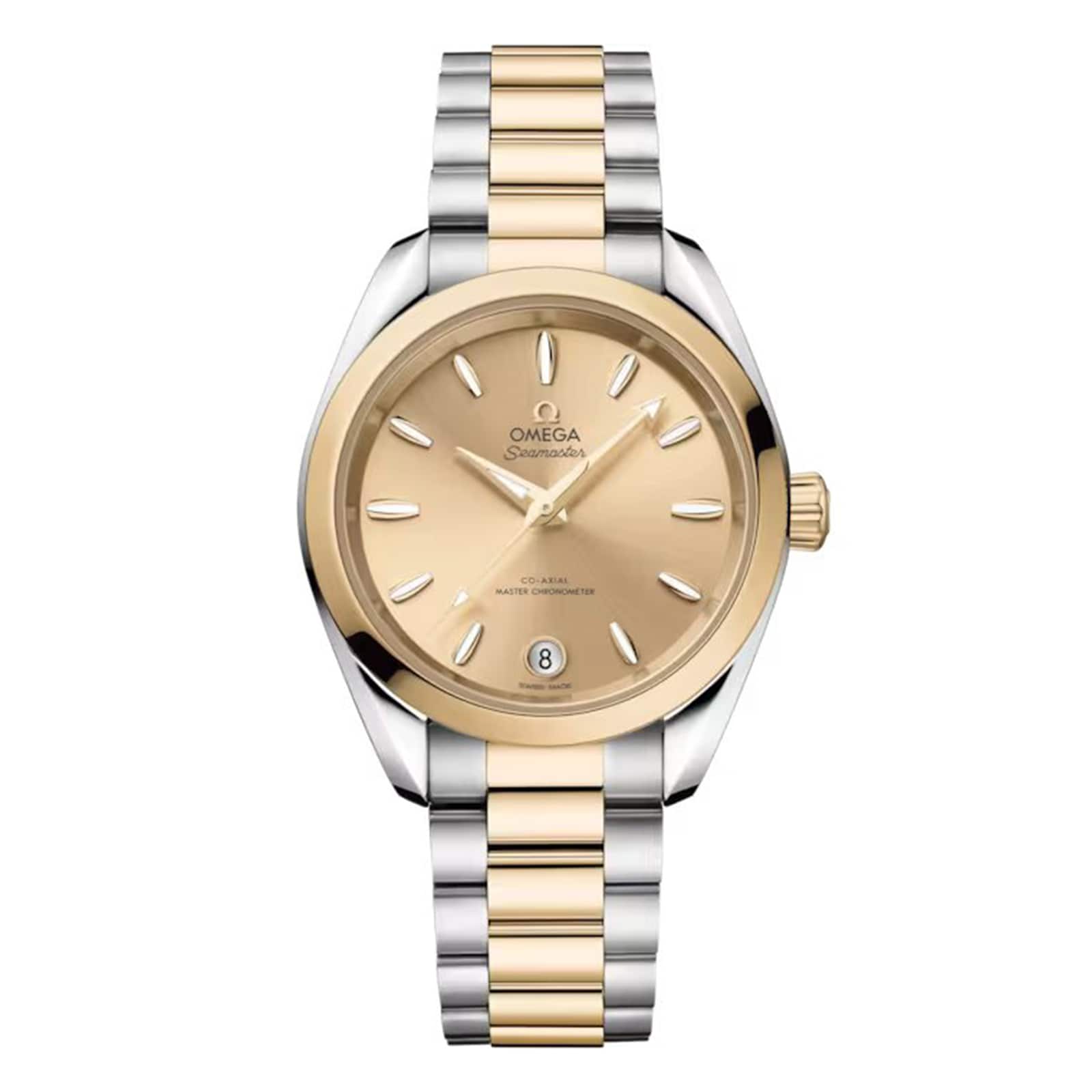 4pm2lu4roe2.jpg Omega Seamaster Aqua Terra Shades 34 Mm, Steel ‑ Moonshine™ Gold on Steel ‑ Moonshine™ Gold MPN: O22020342008001 - Image 1