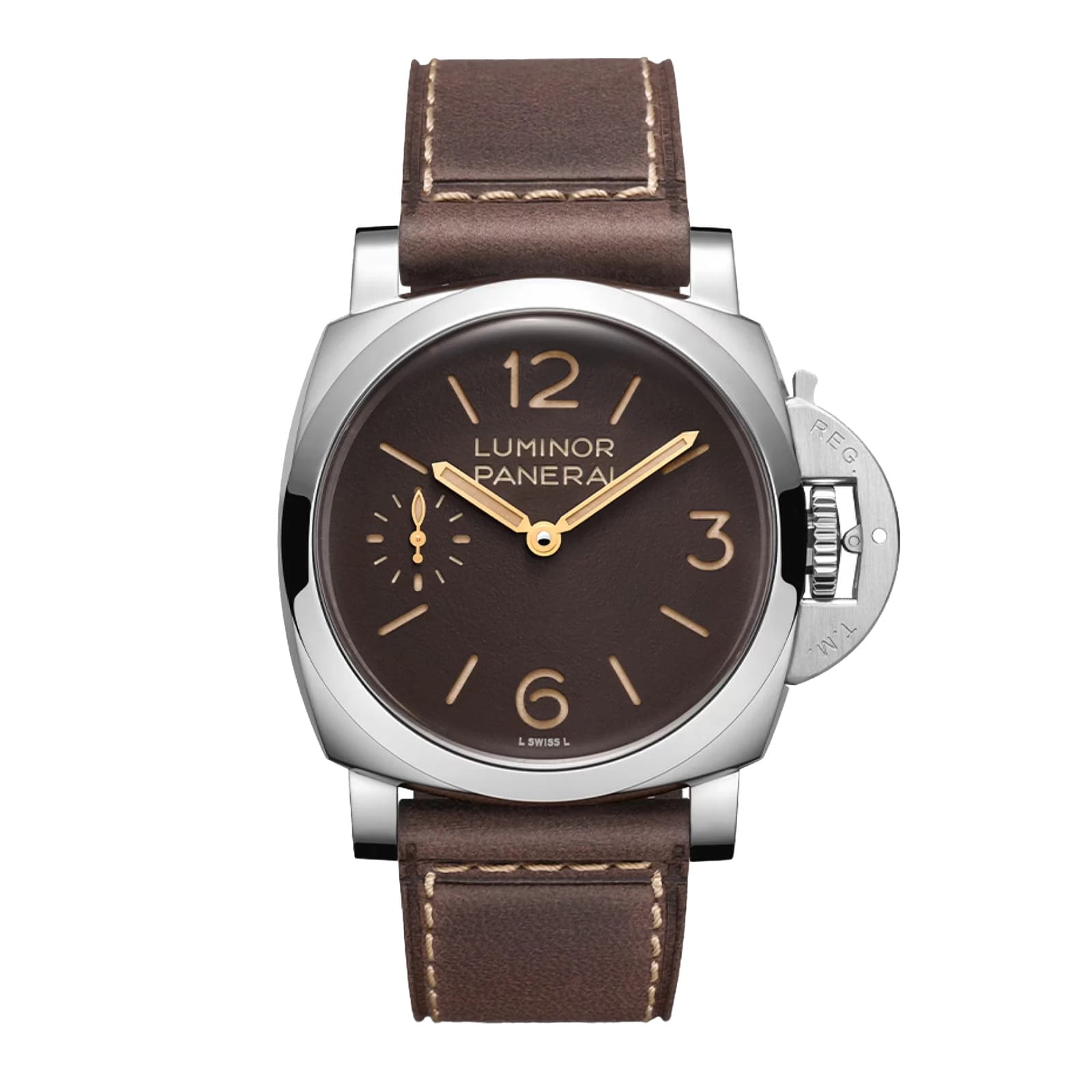 w24zmctnu3n.jpg Panerai Luminor 44mm Mens Watch Brown - Interchangeable Strap MPN: PAM01731 - Image 1