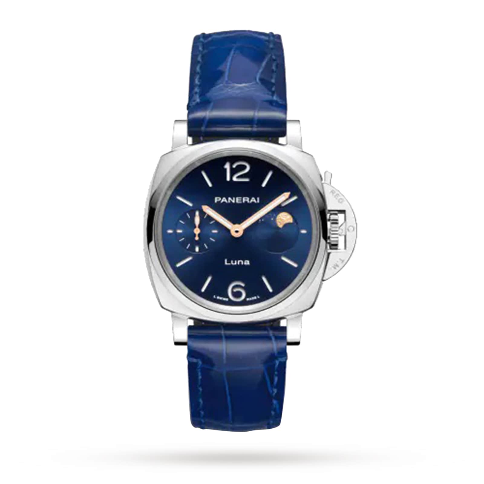 v5p3vl540fs.jpg Panerai Luminor Due Luna Moonphase 38mm Ladies Watch - Blue MPN: PAM01179 - Image 1