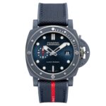 Panerai Submersible QuarantaQuattro Luna Rossa Ti-Ceramitech 44mm Mens Watch Blue  MPN: PAM01466