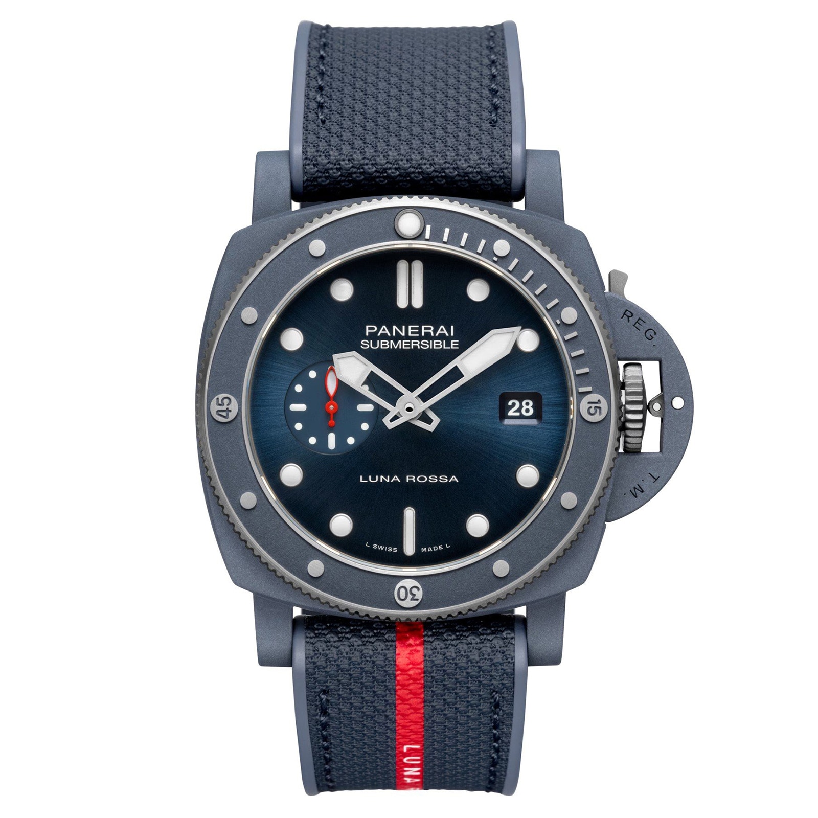 bghox3udbgz.jpg Panerai Submersible QuarantaQuattro Luna Rossa Ti-Ceramitech 44mm Mens Watch Blue MPN: PAM01466 - Image 1