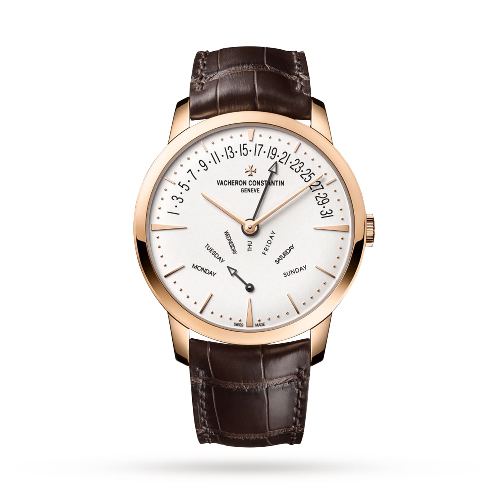 h3l3yhyyo0m.jpg Vacheron Constantin Patrimony Retrograde Day-Date 42.5mm Pink Gold MPN: 4000U/000R-B110 - Image 1